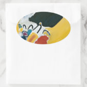 Kandinsky Impression III Konzert Abstrakte Malerei Ovaler Aufkleber (Tasche)
