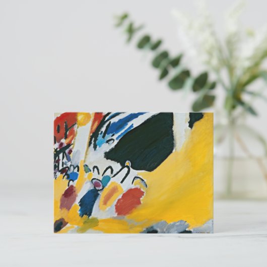 Kandinsky Impression III Konzert Abstrakte Malerei Postkarte (Stehend Vorderseite)
