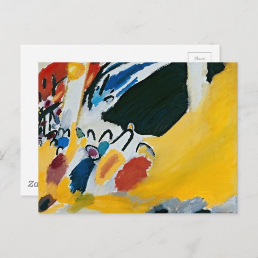 Kandinsky Impression III Konzert Abstrakte Malerei Postkarte (Vorne/Hinten)