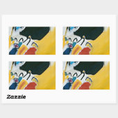 Kandinsky Impression III Konzert Abstrakte Malerei Rechteckiger Aufkleber (Blatt)