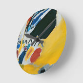 Kandinsky Impression III Konzert Abstrakte Malerei Runde Wanduhr (Winkel)