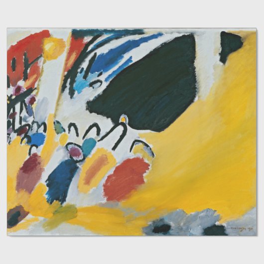 Kandinsky Impression III Konzert Abstraktes Kunstw Geschenkpapier (Flach)