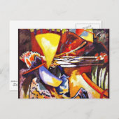 Kandinsky - Improvisation 11, abstrakte Kunst Postkarte (Vorne/Hinten)