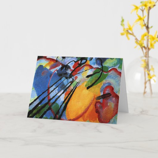 Kandinsky - Improvisation 26, Karte (Gelbe Blume)