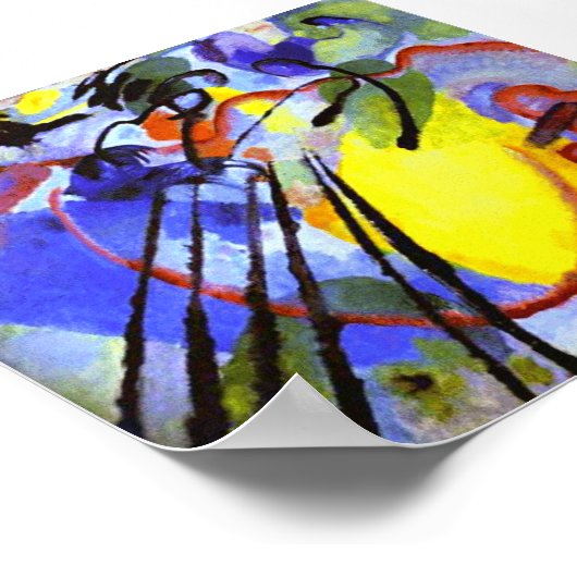 Kandinsky Improvisation 26 (Oars) Poster (Ecke)