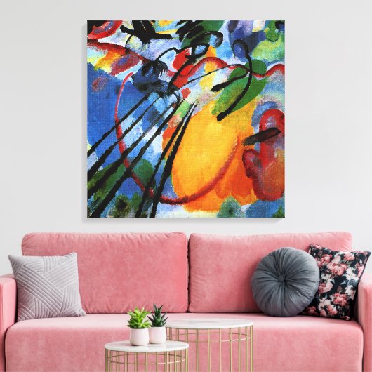 Kandinsky - Improvisation 26, Rowing, Leinwanddruck (Insitu (Wohnzimmer))