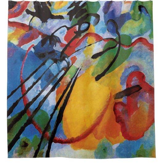 Kandinsky - Improvisation 26 (Rudern) Duschvorhang (Vorderseite)