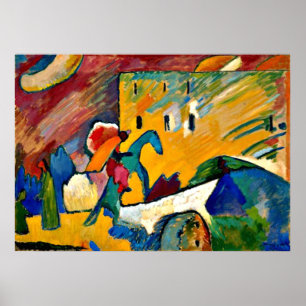 Kandinsky: Improvisation 3, Landschaftsmalerei Poster