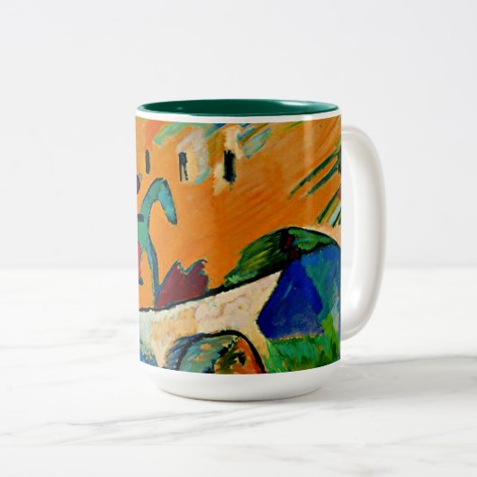 Kandinsky - Improvisation 3 Zweifarbige Tasse (VorderseiteRechts)