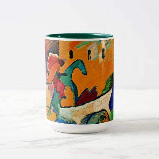 Kandinsky - Improvisation 3 Zweifarbige Tasse (Mittel)