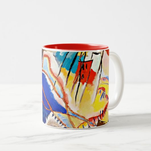 Kandinsky - Improvisation No. 30, Zweifarbige Tasse (VorderseiteRechts)