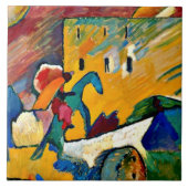 Kandinsky: Improvization 3, landscape painting Fliese (Vorderseite)