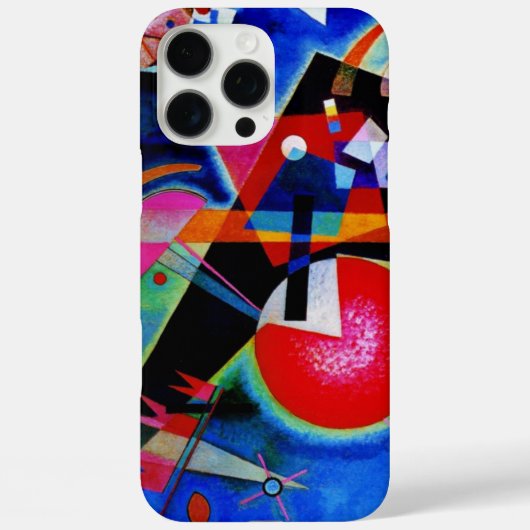 Kandinsky in Abstrakter Blauer Malerei Case-Mate iPhone Hülle (Rückseite)