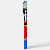 Kandinsky in Abstrakter Blauer Malerei Case-Mate iPhone Hülle (Rückseite / Links)