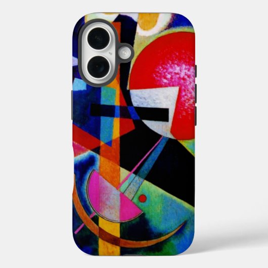 Kandinsky in Abstrakter Blauer Malerei Case-Mate iPhone Hülle (Rückseite)