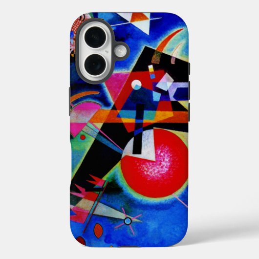 Kandinsky in Abstrakter Blauer Malerei Case-Mate iPhone Hülle (Rückseite)