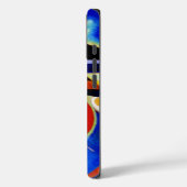 Kandinsky in Abstrakter Blauer Malerei Case-Mate iPhone Hülle (Rückseite / Links)