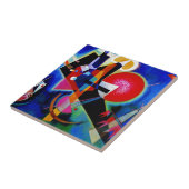 Kandinsky in Abstrakter Blauer Malerei Fliese (Seite)