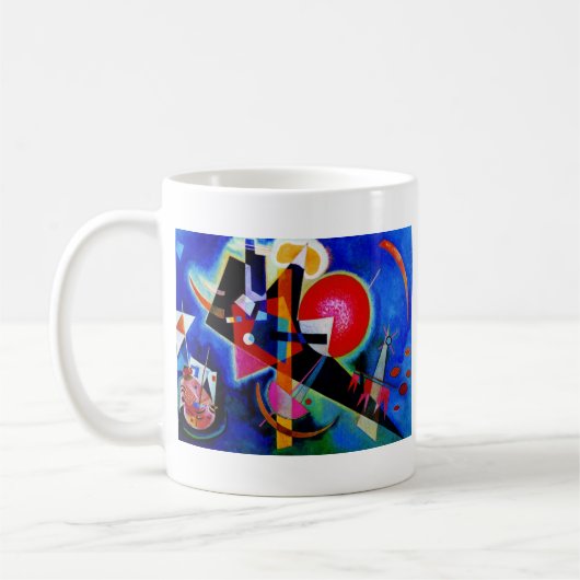 Kandinsky in Abstrakter Blauer Malerei Kaffeetasse (Links)