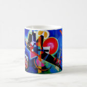 Kandinsky in Abstrakter Blauer Malerei Kaffeetasse (Mittel)