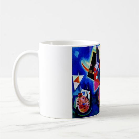 Kandinsky in Abstrakter Blauer Malerei Kaffeetasse (Links)
