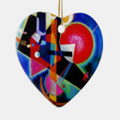 Kandinsky in Abstrakter Blauer Malerei Keramikornament (Rechts)