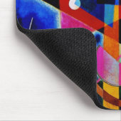 Kandinsky in Abstrakter Blauer Malerei Mousepad (Ecke)