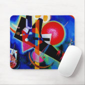 Kandinsky in Abstrakter Blauer Malerei Mousepad (Mit Mouse)