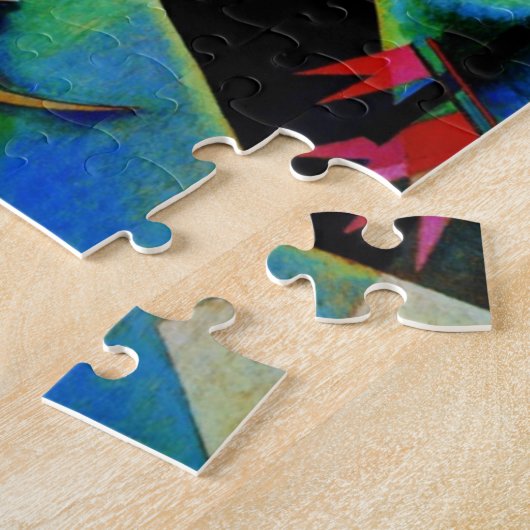 Kandinsky in Abstrakter Blauer Malerei Puzzle (Seite)