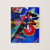 Kandinsky in Abstrakter Blauer Malerei Puzzle (Vertikal)