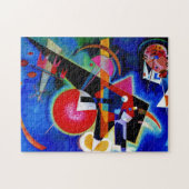 Kandinsky in Abstrakter Blauer Malerei Puzzle (Horizontal)