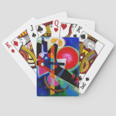 Kandinsky in Abstrakter Blauer Malerei Spielkarten (Rückseite)