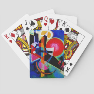 Kandinsky in Abstrakter Blauer Malerei Spielkarten