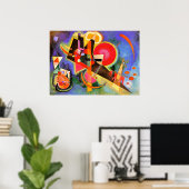 Kandinsky - In Blau, abstrakte Kunst, Poster (Heimbüro)