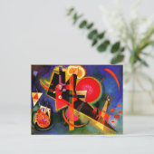 Kandinsky - In Blau, berühmte Kunstwerk-Karte Postkarte (Stehend Vorderseite)