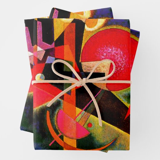 Kandinsky - In Blau, berühmte Kunstwerke Geschenkpapier Set (Beispiel)