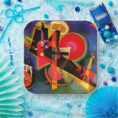 Kandinsky - In Blau, berühmte Kunstwerke Pappteller (Party)