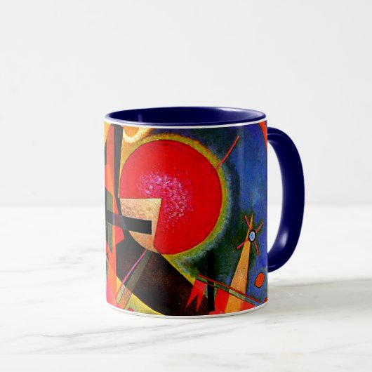 Kandinsky - In Blau, berühmtes Bild, Tasse (VorderseiteRechts)