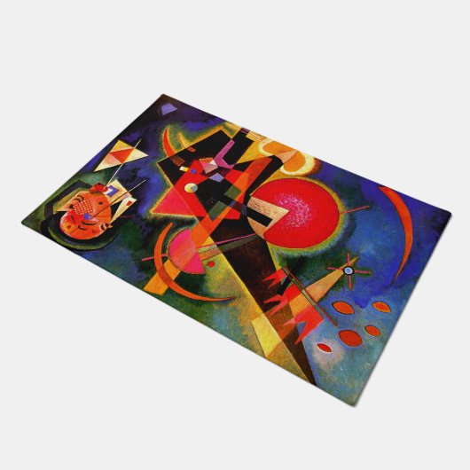 Kandinsky - in blau fußmatte (Schrägansicht)