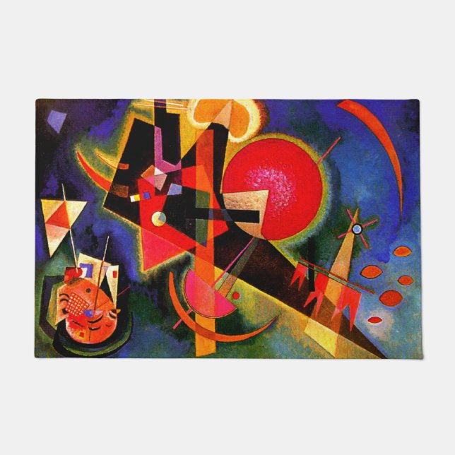 Kandinsky - in blau fußmatte (Vorderseite)