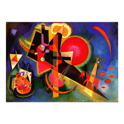 Kandinsky - In Blau, populäre Malerei Fotodruck (Vorne)