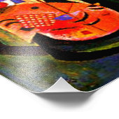 Kandinsky - In Blau, populäre Malerei Fotodruck (Ecke)