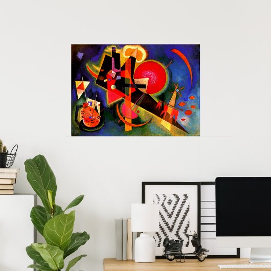 Kandinsky - in blau poster (Heimbüro)