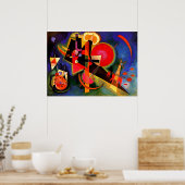 Kandinsky - in blau poster (Küche)