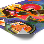 Kandinsky in blauem Poster (Ecke)