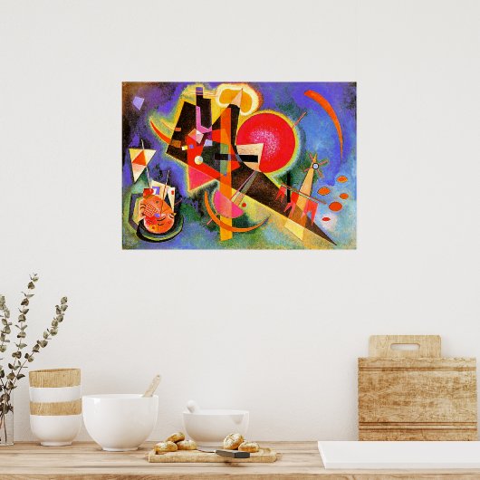 Kandinsky - In Blue, abstract art, Poster (Küche)