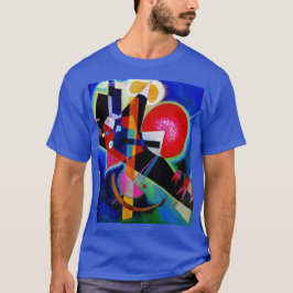 Kandinsky in Blue Abstrakt Painting Deep Royal T-Shirt