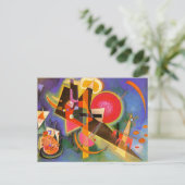 Kandinsky in der blauen Postkarte (Stehend Vorderseite)