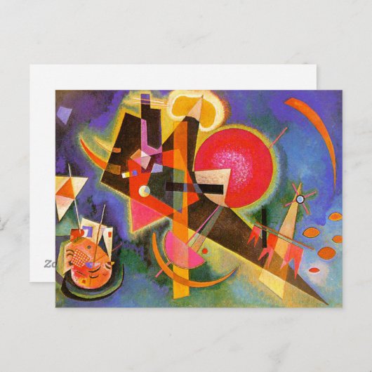 Kandinsky in der blauen Postkarte (Vorne/Hinten)