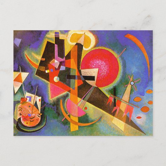 Kandinsky in der blauen Postkarte (Vorderseite)